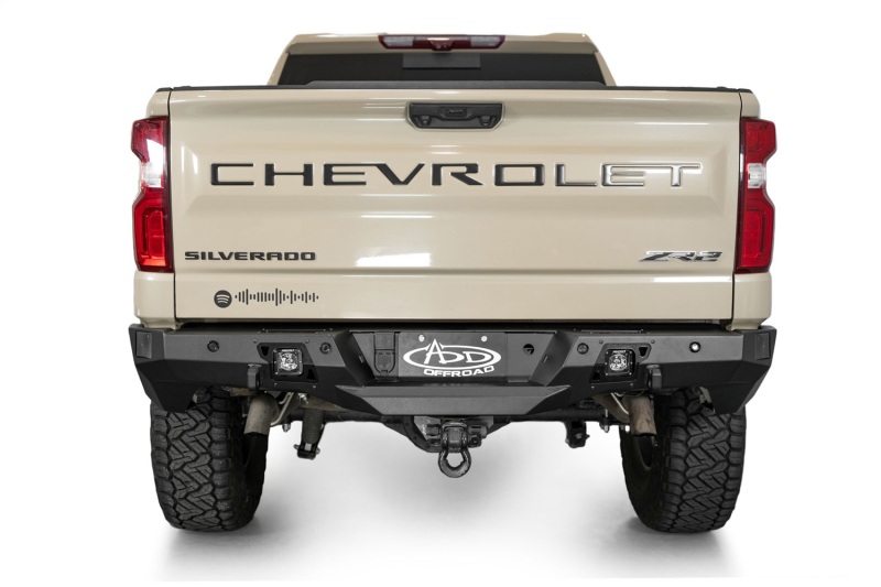 Chevrolet 1500 Bumper - Rear - Addictive Desert Designs - Stealth Fighter - Hammer Black - `22-`27
